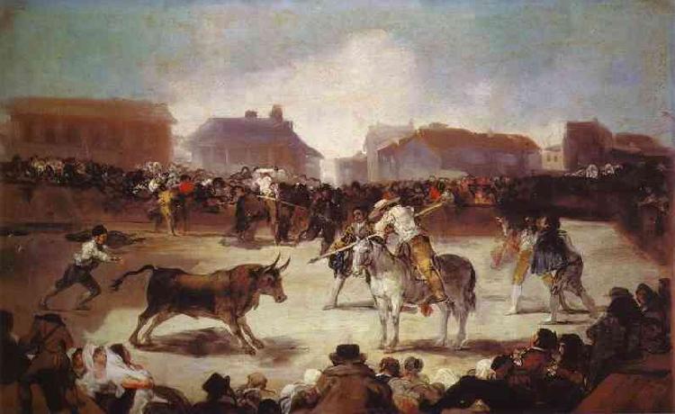 Francisco Jose de Goya A Village Bullfight Germany oil painting art